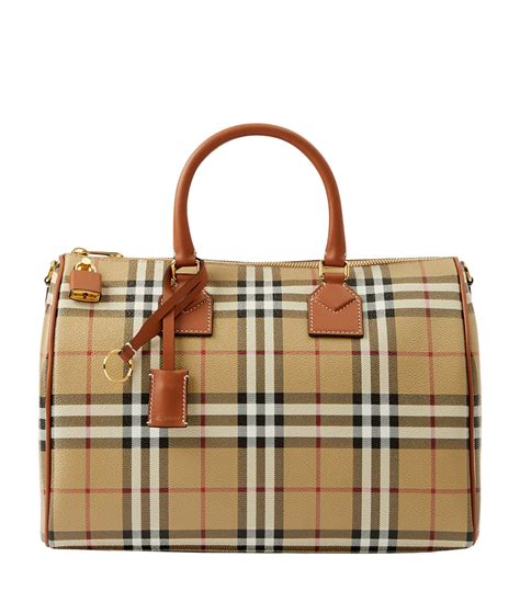 чанта burberry|Burberry check bag.